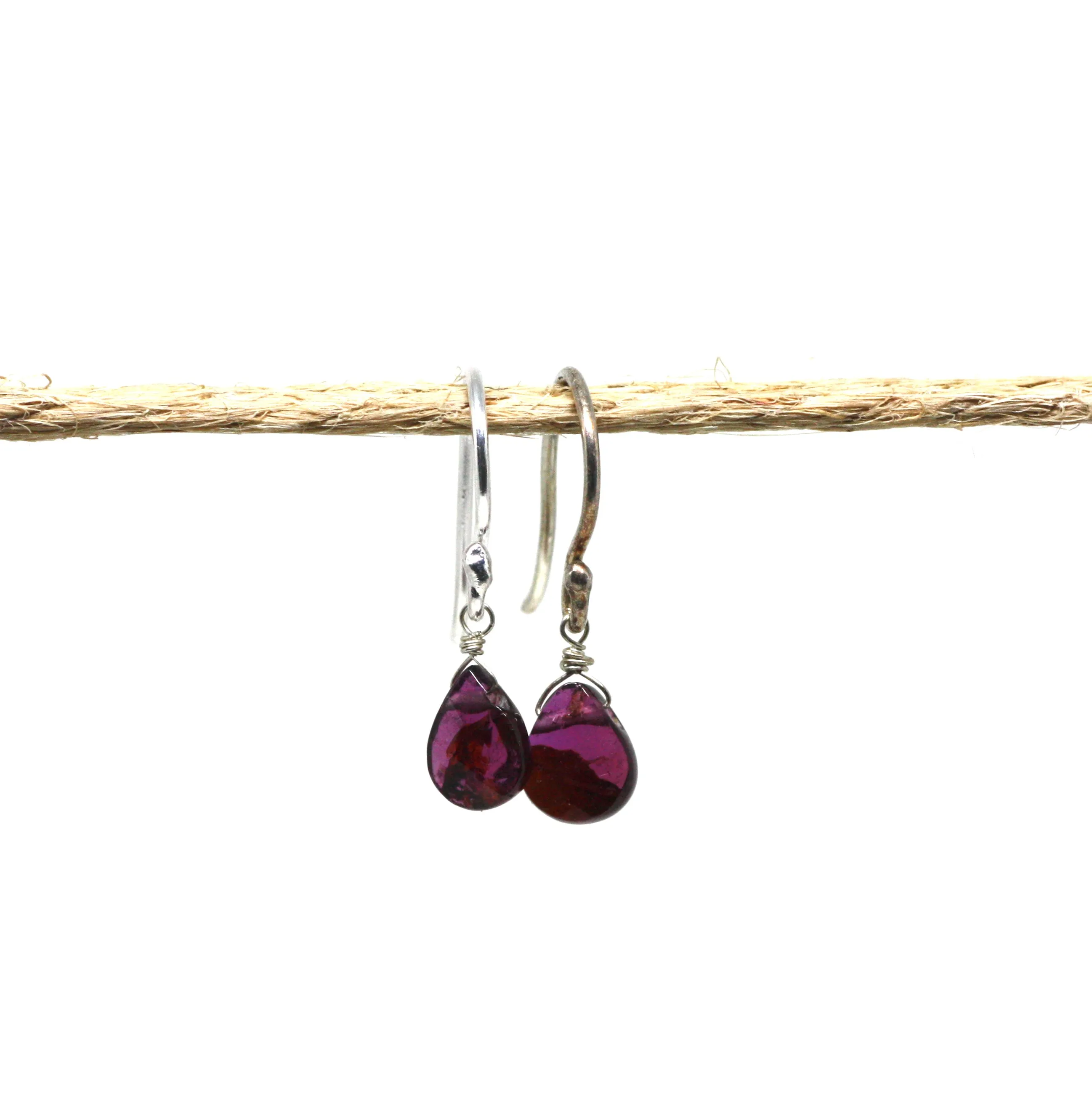 Sterling Silver Gemstone Drop Earrings CLEARANCE