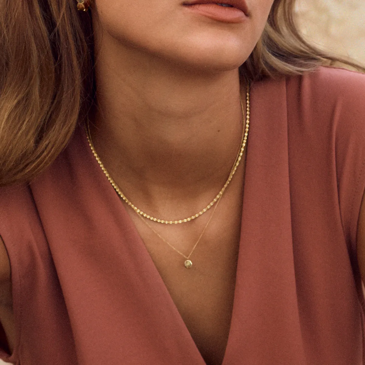 TINSEL THIN NECKLACE GOLD