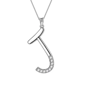 Tokyo Mart Letter Initial J Necklaces Pendant Women Girls Name Jewelry Gift 925 Sterling Silver